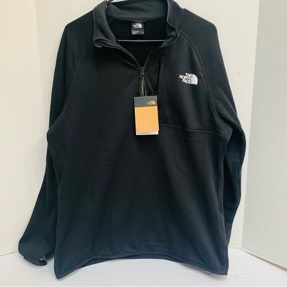 The North Face Canyonland Fleece Men's Black Pullover size Medium NWT - Picture 2 of 7